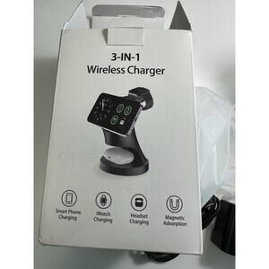 Wireless Charger,3 in 1 Magnetic Wireless Charger Stand, Fast Wireless Charging